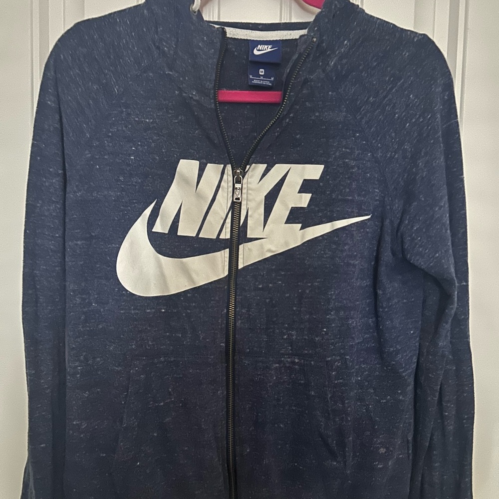 Nike Dark Blue Hoodie with Logo